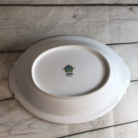 Vintage NORITAKE China 10 1/2" Oval Porcelain Vegetable Bowl Cardinal Gold Trim - Picture 6 of 10
